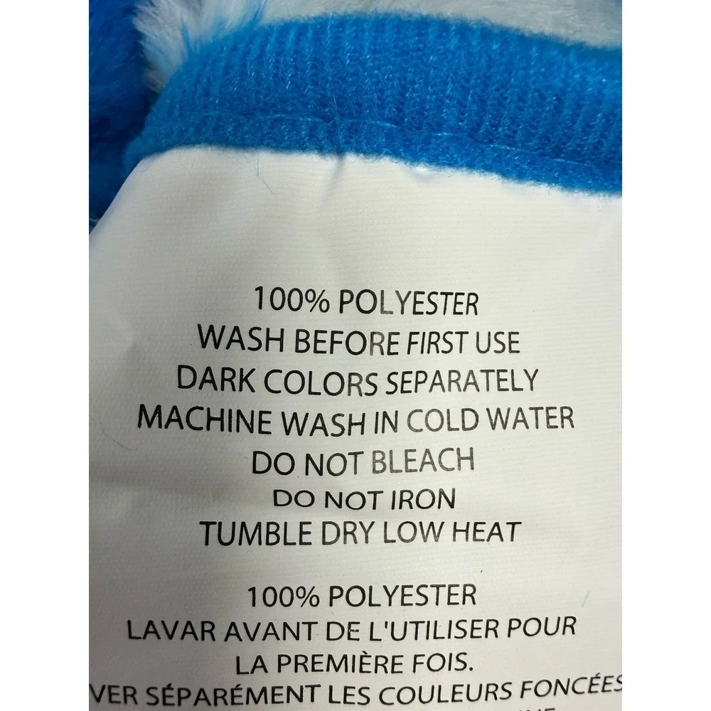 NWT Detroit Lions Throw Blanket 60x70 Plush Honolulu Blue Super Soft Faux Fur